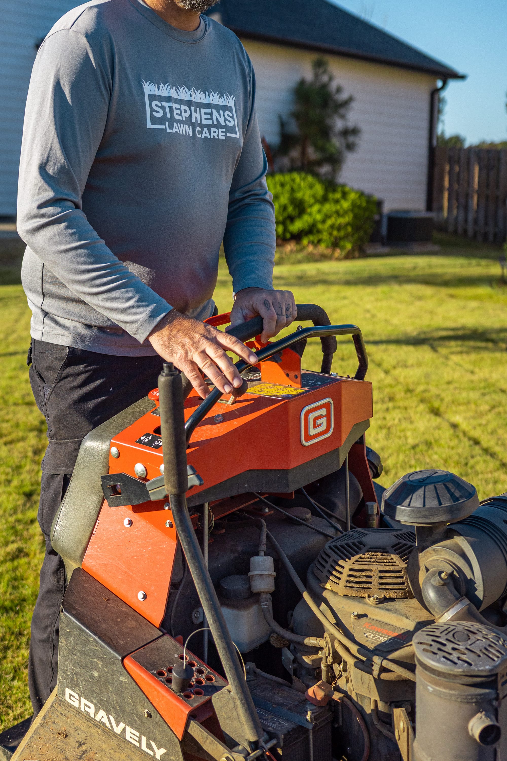 Mower close up